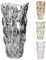 Vase à fleurs en verre gris fumé, 24 cm, moderne, arrangements floraux, hydroponique, vase en verre pour centres de table, mariage, décoration de table, bureau et décoration de la maison (B)