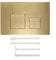 Jotekonoby Dual Flush Plate For GEBERIT Sigma01, Sigma20, Sigma21, Sigma30, Sigma50, And UP300 Dual Flush Systems, Stylish Chrome Finish(Brushed Gold)