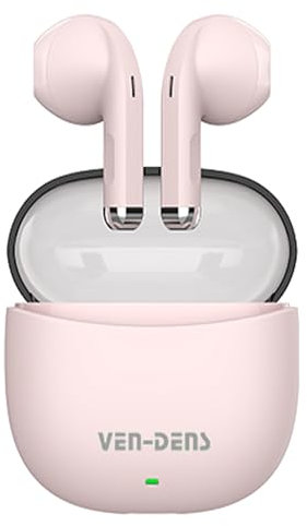 AMPLE Wireless Earbuds For Google Pixel 10/10 Pro XL/9A/9/9 Pro/9 Pro XL/Fold/8A/8 Pro/8 [BT030] Bluetooth 5.4 Earphone True Wireless, Touch Control, Stereo Bass Headphones (PINK)