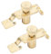 Mtlavishness Lot de 2 tendeurs de cordes professionnels pour Erhu, pince métallique, accessoires pour instruments, doré
