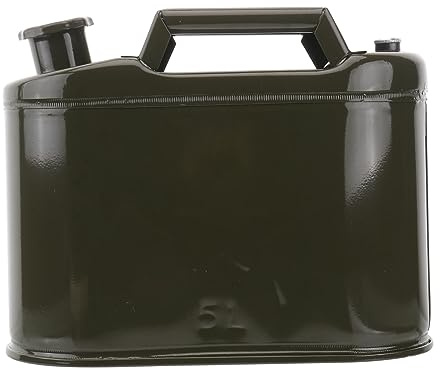 TIDTALEO Bidón De Combustible Hierro Portátil Para Automóvil Resistente y Ligero Almacenamiento y Transferencia De Líquidos Aceitosos Carretera Tanque De Reserva Multifuncional