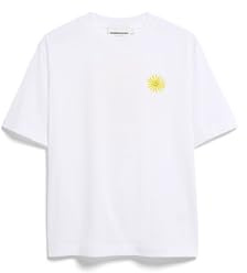 ARMEDANGELS Damen T-Shirt aus 100% Bio-Baumwolle TARJAA Graphic Regular Fit White M