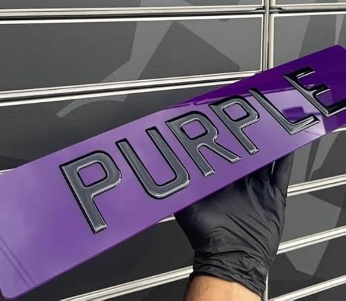 Personalised Acrylic Wall Sign Custom Name Plate and Number letters Gloss Letters Number Plate style