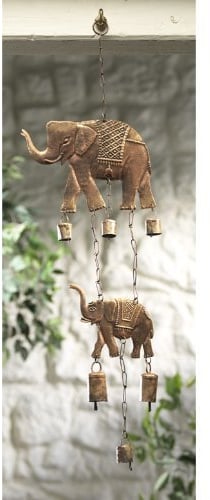 India Elefant- & Glocken-Windspiel