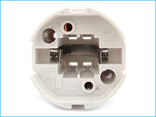 2 Pezzi Portalampade Adattatori Lampada Attacco G24 2 Pin Per Fare Test Resistenza e Durata