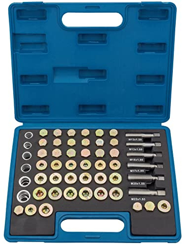 Draper 36631 Expert Oil Sump Plug Kit, 120 Pieces, Blue