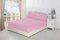 Niys Luxury Bedding Spannbettlaken, extra tief, 40 cm tief, Perkal Einzelbett rose