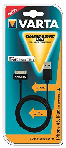Varta Cavo USB per Prodotti Apple, a 30 Pin, Nero