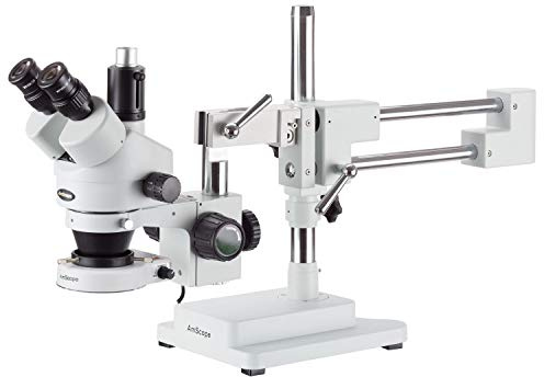 7X-90X Industrial Inspection Trinocular Zoom Stereo Microscope with 80 LED Light
