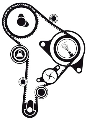 SKF Timing Belt Kit VKMA 01263 Height 67 mm Length 336 mm Width 143 mm - OE Quality