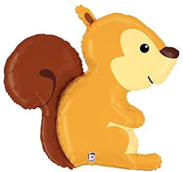 Betallic 91,4 cm Eichhörnchen Wald-Lebewesen Folienballon