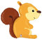 Betallic 91,4 cm Eichhörnchen Wald-Lebewesen Folienballon