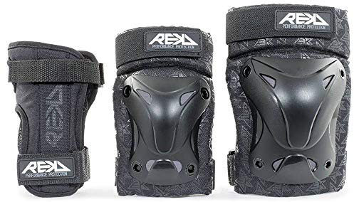 REKD RKD760 Set (muñequera, codera y Rodillera), Unisex Adulto, Negro (Black), X Small