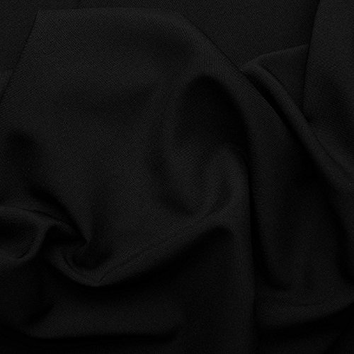 Phönix - Allroundstoff flammenhemmend DIN 4102 B1 - schwer entflammbar, knitterfrei, (schwarz)