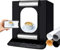 Fotostudio Lichtzelt 40x40x40cm Tragbare Faltbare Fotografie Schießzelt Fotobox Kit mit LED Beleuchtung 4 Hintergründe (Weiß, Schwarz, Grau, Orange)