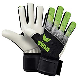 ERIMA Erwachsene Torwarthandschuhe FLEXINATOR knit, schwarz/grau/green, 10, 7221902