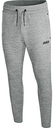 JAKO Herren Jogginghose Premium Basics, Hellgrau-Meliert, L