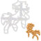 BAKERLOGY Realistic Unicorn Cookie Cutter - Detailed Biscuit Cutter Design for Baking and Crafts, Ideal on Fondant, Dough, Clay