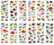SAVITA Dinosaurier Aufkleber 3D Puffy Aufkleber für Kinder und Kleinkinder (über 300 Stück), 24 Blatt Aufkleber für das Prämien-Sammelalbum zum Thema Dinosaurier