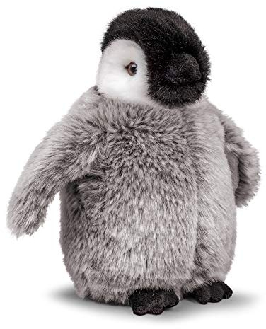 Animigos Plüschtier Pinguin Baby, Stofftier im realistischen Design, kuschelig weich, ca. 20 cm groß, Brown