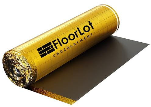 FLOORLOT SHOP. FLOORS. DELIVERED. Gold 200sqft 3mm Laminate Flooring Vapor Barrier Premium Silent Underlayment