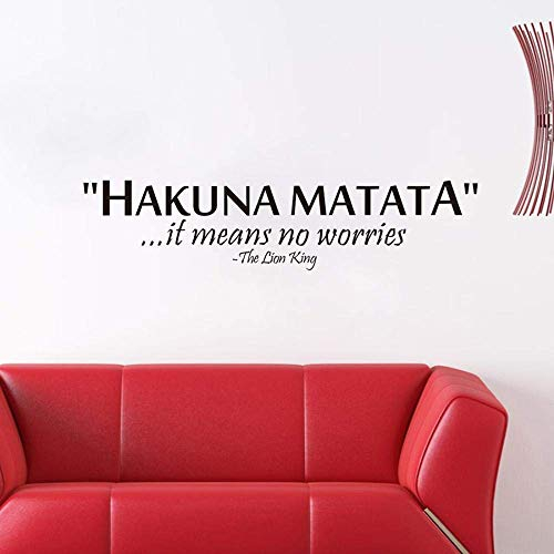 Neue 57 * 13 Cm Hakuna Matata Hohe Pegatinas Abnehmbare Adesivo De Parede Wandaufkleber Dekoration Wohnzimmer Aufkleber