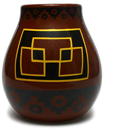 Mate Green Taza para Yerba Mate, marrón, Negro y Amarillo, 350 ml