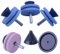 Adefol 4pcs Double Layer Whetstone Lawn Mower Blade Sharpener for Drill with Blade Balancer for Power Drill Hand Drill
