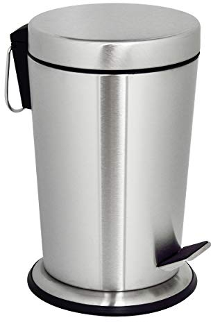 MSV Kosmetikeimer Conic Mülleimer Treteimer Abfalleimer - 5 Liter – mit herausnehmbaren Inneneimer