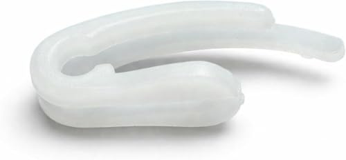 rewagi Gardinenhaken - Doppelt Länge 28mm für Faltenbänder, Faltenlegehaken, Überklipshaken, Gardinenzubehör - Farbe weiß, schwarz - 25, 50, 100, 200, 500, 1000 Stück (weiß, 100 Stück)