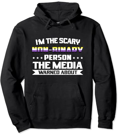 Ich bin die Angst Non-Binary Person Nicht-Binary Pullover Hoodie