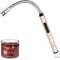 SUPRUS Candle Lighter Electric Flameless Lighter Rechargeable USB lighter With Safe Button (Champagne Gold)