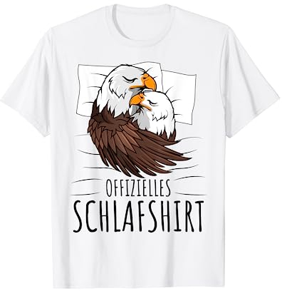 Offizielles Schlafshirt Adler Weißkopfseeadler T-Shirt