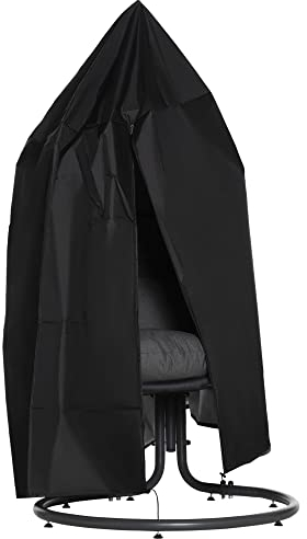 Outsunny Hängesessel Abdeckung Wasserdicht 210D Oxford Outdoor Schutzhülle für Hängekorb Schwingsessel Hängestuhl Schutzhülle Ø115 x 190H cm