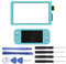 NB+ Écran tactile numériseur pour Nintendo Switch Lite 2019 - Pièces de rechange pour console de jeu Switch Lite avec kit d'outils de réparation - Pas LCD (turquoise)