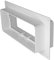 Raccord d'égout en plastique 220 x 90 mm - Raccord avec bride - Bride murale pour canal plat
