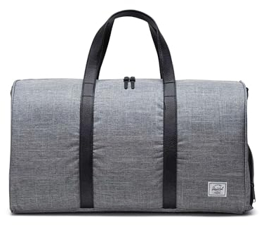 Herschel Supply Co. Herschel Novel Duffle, Rabe Kreuzschraffur, Einheitsgröße, Polyester, 43 Liter, Wasserdicht, Abnehmbarer Gurt, Schuhfach, 47 x 11 x 12 cm, 2.2 kg
