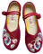 ZCRFYY Casual Punta a Punta Confortevole Ballerina a Piedi a Mano Ricamato Scarpe Cinesi Tradizionali delle Donne,Viola,38