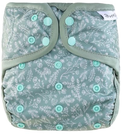 avo+cado Explorer One Size Stoffwindel-Überhose (Kräuter)