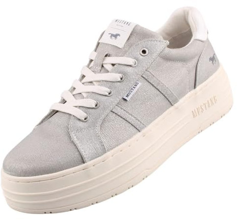 MUSTANG 1497-301, Zapatillas Mujer, Plata, 40 EU