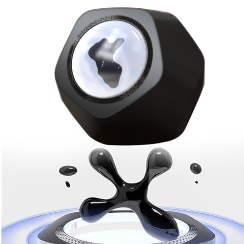 Magnetischer FlüSsigkeitslautsprecher (Magnetische FlüSsigkeit VeräNdert Sich Mit Ton), 360°-Surround-Sound, Musikvisualisierung, Touch-Design, FüR HeimbüRo-Dekoration,C