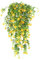 HBell 2Pcs Artificial Hanging Flowers,UV-Resistant Fake Hanging Plants Flower Bouquet Hanging Vine Plants Drooping Plants for Wall Home Garden Yard Patio Wedding Indoor Outdoor Decoration (Yellow)