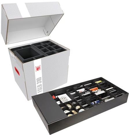 Feldherr Lagerbox FSLB310 + Organizer kompatibel mit Kingdom Death: Monster Gambler’s Chest Expansion - Miniaturen + Spielmaterial