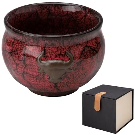 BRISKORE Lot de 5 tasses à expresso - 130 ml - En céramique - Sans anse - Pour moka - Tasse à thé japonaise - Pour expresso et moka - Pour cappuccino (C)