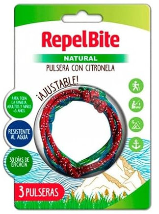 Esteve Repel Bite Pulsera Citronela Cuerdas 3U