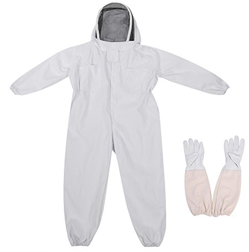 Bienenanzug Für Männer Und Frauen, Stichfest, Abnehmbare Professionelle Bienenschutzkleidung Zum Überziehen Mit Schleierhaube Und Handschuhen, Imkerschutzanzug Für Anfänger Im Imker(XXL)