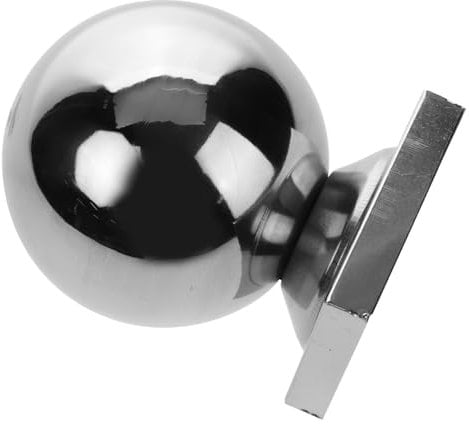 KONTONTY Stainless Steel Ball Round Post Topper Unique Design Metal Handrail Ball for Stair Railings Fence Capping Decorative Hand Rail