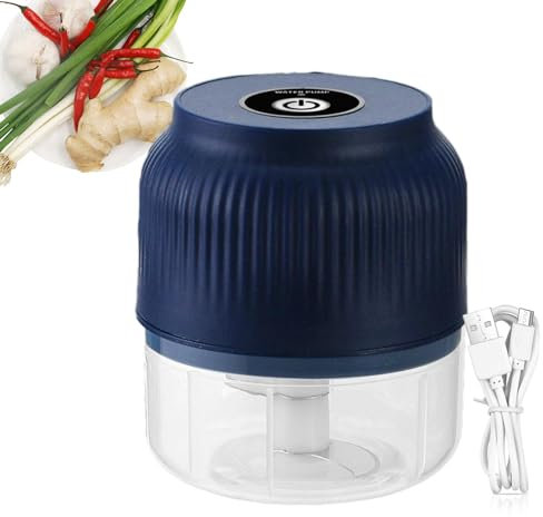 Picadora De Ajo Picadora - Picadora De Ajo Pequeña, Picadora Carne Pequeña | Picadora Picadora De Ajo Elegante, Licuadora Picadora Inalámbrica Resistente A Altas Temperaturas Para Patatas Zanahorias