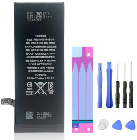 XITAIAN 3.82V 8.78Wh 2300mAh 616-00033 Remplacement Batterie pour iPhone 6S A1633 A1688 avec kit d'outils