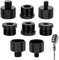 8PCS Mic Stand Adapter Aluminum Alloy Mic Screw Adapter 5/8 Female to 3/8 Male 3/8 Female to 5/8 Male 5/8 Female to 1/4 Male 1/4 Female to 5/8 Male Thread Adapter for Microphone Mount Tripod Stand